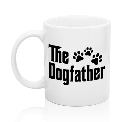 The Dogfather | Ceramic Coffee Mug | Father's Day Gift | Stylish Printed Design | Tea & Coffee Cup | 11oz