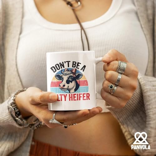 Don t Be A Salty Heifer Cow Lover Gifts Farmer | Ceramic Coffee Mug | 11 OZ