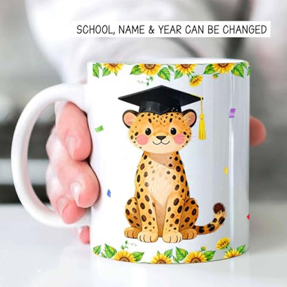 Personalized Cheetah Accent Gift for | Customised Coffee Mug | 11 OZ