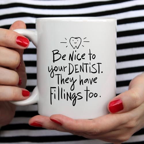 Dentist Portable Gifts for Women Men Funny | Ceramic Coffee Mug | 11 OZ