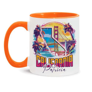 California Bridge Custom US State Themed | Customised Coffee Mug | 11 OZ