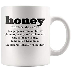 Honey Grandma Definition Gift Coffe | Ceramic Coffee Mug | 11 OZ
