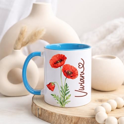 Personalized Poppy for Friend Coworker Dad | Customised Coffee Mug | 11 OZ