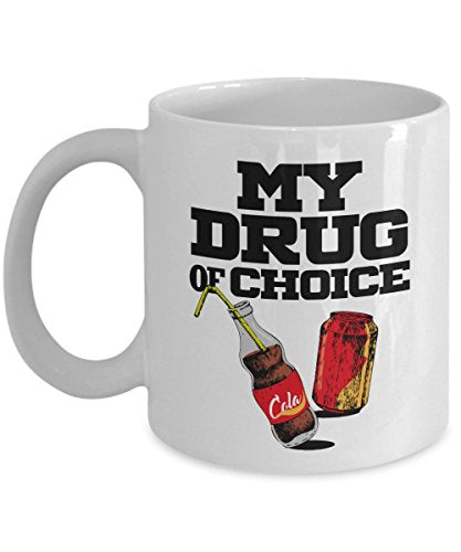 My Drug Of Choice Soda Pop Art For Women Girls | Ceramic Coffee Mug | 11 OZ