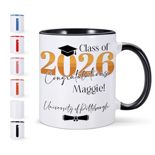 Graduation Personalized with Name Funny | Customised Coffee Mug | 11 OZ