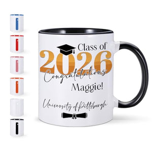 Graduation Personalized with Name Funny | Customised Coffee Mug | 11 OZ