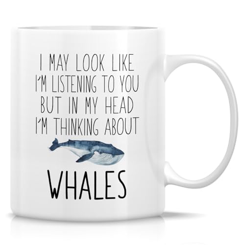 Funny Whales Lover or Humorous Gift for Marine | Ceramic Coffee Mug | 11 OZ