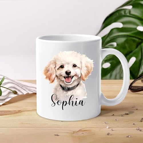 Personalized Poodle Puppy Poodles Accent | Customised Coffee Mug | 11 OZ
