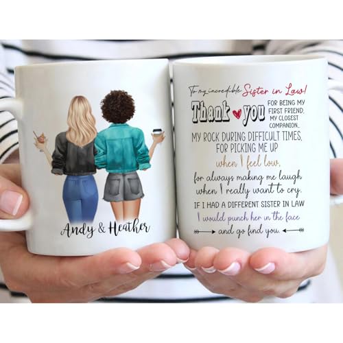 Custom Mother s Day Gifts for Sister In Law | Customised Coffee Mug | 11 OZ