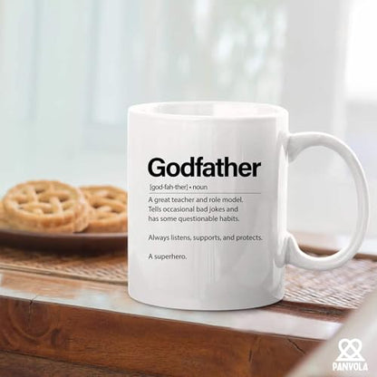 Godfather Definition Gifts from Godchild | Ceramic Coffee Mug | 11 OZ