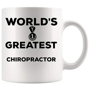 Chiropractor Best Ever Worlds Greatest Funny | Ceramic Coffee Mug | 11 OZ