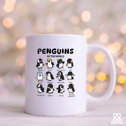 Penguins Of The World Penguin Lovers Gifts For | Ceramic Coffee Mug | 11 OZ