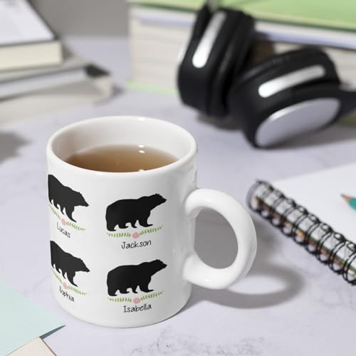 Personalized Mama Bear with Children s | Customised Coffee Mug | 11 OZ