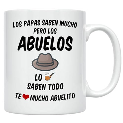 Regalos para el Mejor Abuelo del Mundo | Ceramic Coffee Mug | 11 OZ