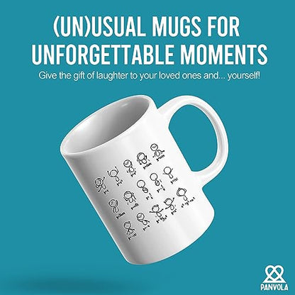 Funny Math Algebra Dance Humorous Figures | Ceramic Coffee Mug | 11 OZ