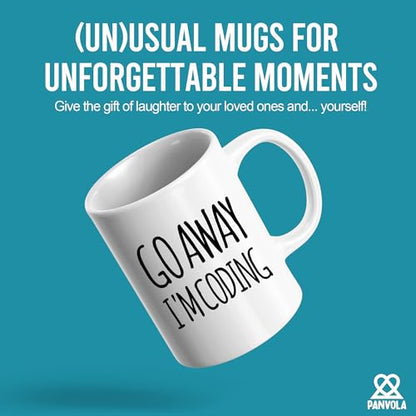 Go Away I m Coding Coder Gift Computer | Ceramic Coffee Mug | 11 OZ
