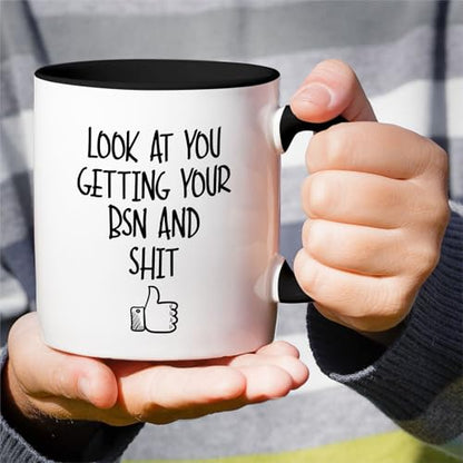 Funny Nurse BSN Bachelor of Science Graduate | Ceramic Coffee Mug | 11 OZ
