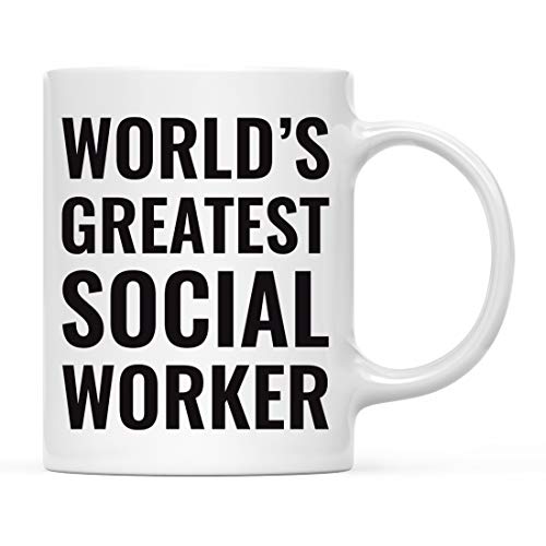 Gift for Men or Women World s Greatest Social | Ceramic Coffee Mug | 11 OZ