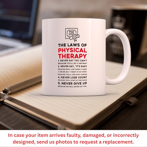 Laws Of Physical Therapy PT DPT Graduation | Ceramic Coffee Mug | 11 OZ