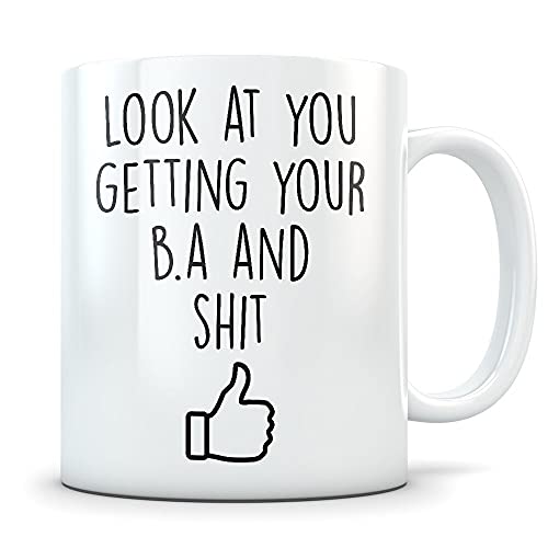 BA graduation gift graduates gifts student for | Ceramic Coffee Mug | 11 OZ