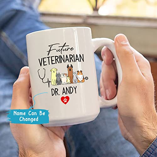 Customized Veterinarian Name Future Vet | Customised Coffee Mug | 11 OZ
