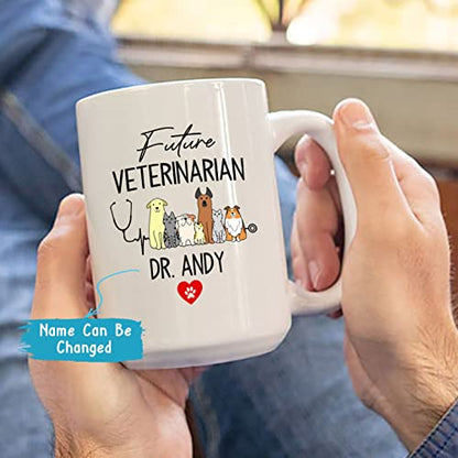 Customized Veterinarian Name Future Vet | Customised Coffee Mug | 11 OZ