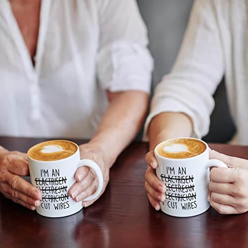 Funny Electrician | Ceramic Coffee Mug | Father's Day Gift | Stylish Printed Design | Tea & Coffee Cup | 11oz