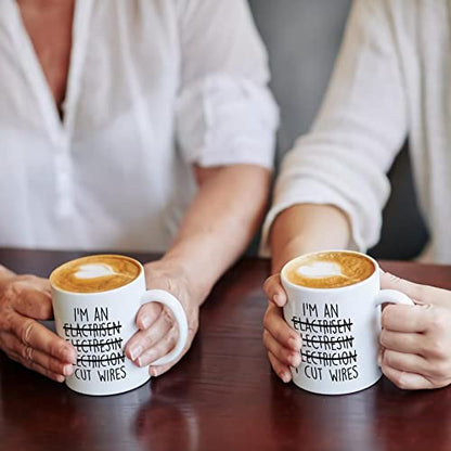 Funny Electrician | Ceramic Coffee Mug | Father's Day Gift | Stylish Printed Design | Tea & Coffee Cup | 11oz