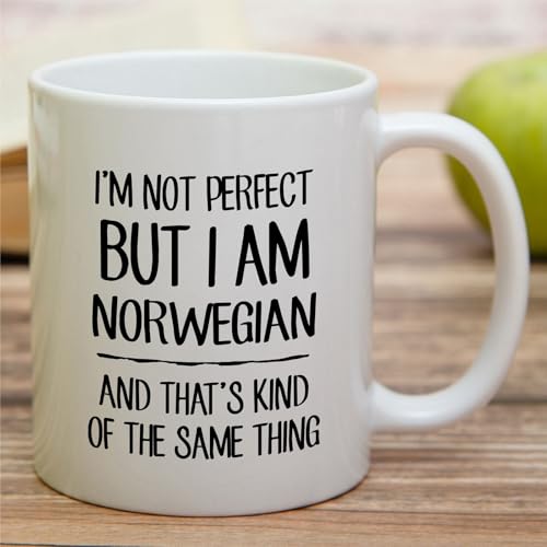 Funny Norwegian I m Not Perfect But or | Ceramic Coffee Mug | 11 OZ