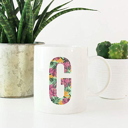 Gift Tropical Monstera Palm Leaves Student | Ceramic Coffee Mug | 11 OZ