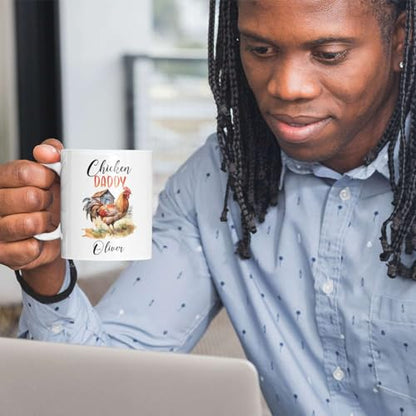 Customized Chicken Daddy Accent With Name | Customised Coffee Mug | 11 OZ