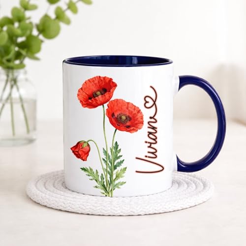 Personalized Poppy for Friend Coworker Dad | Customised Coffee Mug | 11 OZ