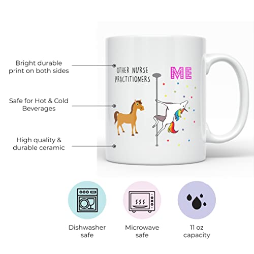 Nurse Practitioner Unicorn NP Graduation Gift | Ceramic Coffee Mug | 11 OZ