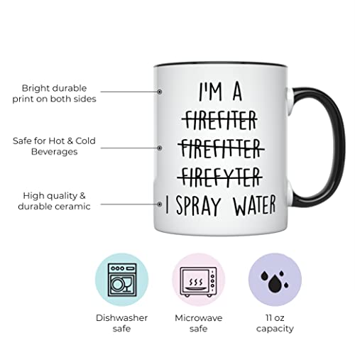 Firefighter Gifts for Men Women Funny Fireman | Ceramic Coffee Mug | 11 OZ