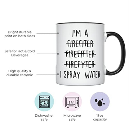 Firefighter Gifts for Men Women Funny Fireman | Ceramic Coffee Mug | 11 OZ