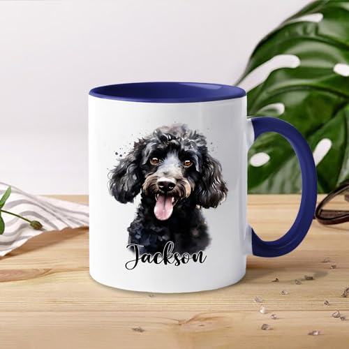 Personalized Poodle Accent Poodles Dog | Customised Coffee Mug | 11 OZ