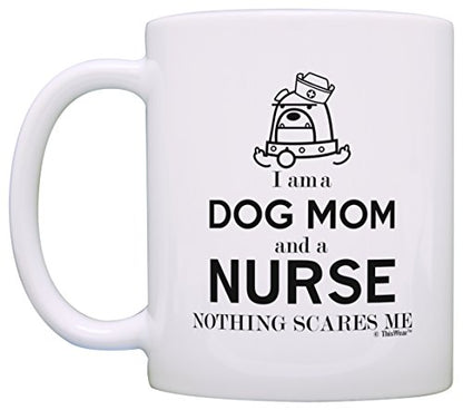 ThisWear Graduation Gifts for Nurse I am a Dog | Ceramic Coffee Mug | 11 OZ