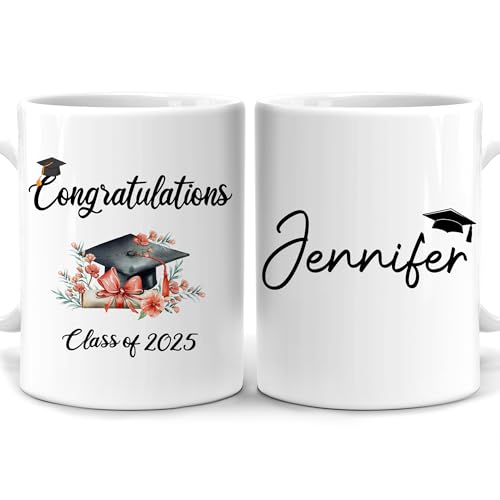 Personalized Graduation Gift For Her Girls | Customised Coffee Mug | 11 OZ