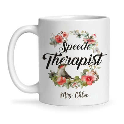Customized Speech Therapist With Bird And | Customised Coffee Mug | 11 OZ