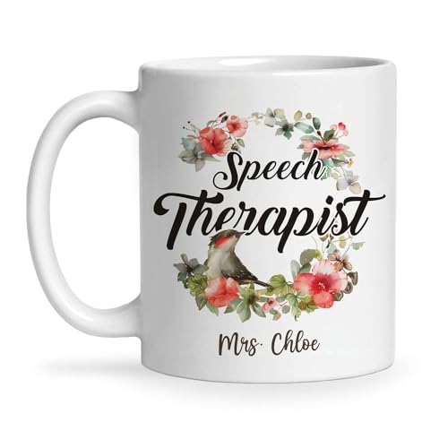 Customized Speech Therapist With Bird And | Customised Coffee Mug | 11 OZ
