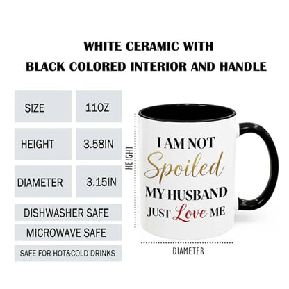 Birthday Gifts from Husband to Wife I Am Not | Ceramic Coffee Mug | 11 OZ