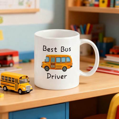 School Bus Driver Appreciation Gift Best | Ceramic Coffee Mug | 11 OZ
