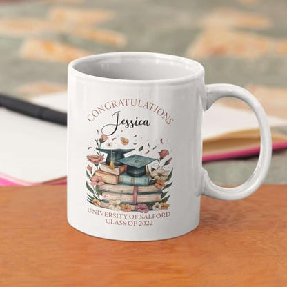 Personalized Name And Year Congratulations | Customised Coffee Mug | 11 OZ