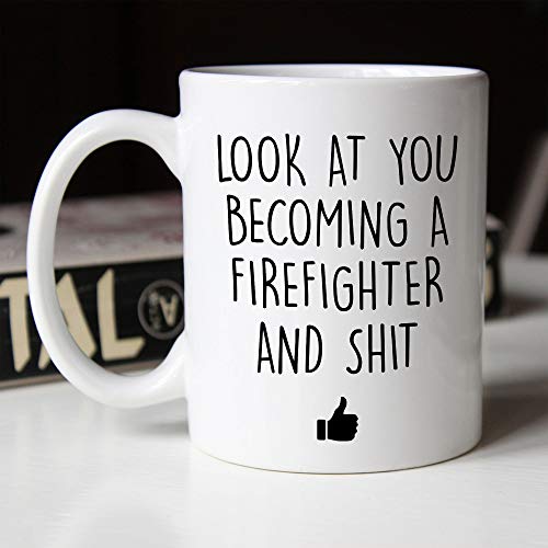 Future Firefighter Graduation for Men Fire | Ceramic Coffee Mug | 11 OZ