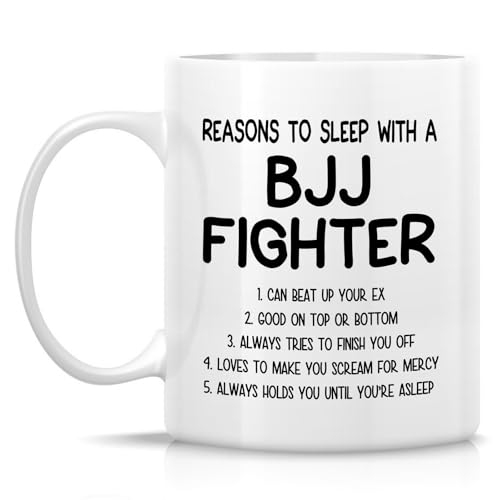 Funny Brazilian Jiu-Jitsu Reasons To Sleep | Ceramic Coffee Mug | 11 OZ