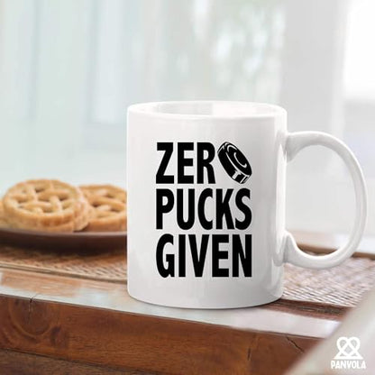 Zero Pucks Given Hockey Gifts For Men Women | Ceramic Coffee Mug | 11 OZ