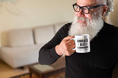 Ironworker Gifts World s Best Iron Worker Gift | Ceramic Coffee Mug | 11 OZ