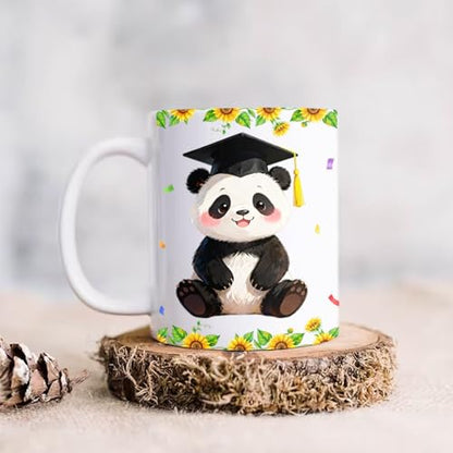 Personalized School Name Year Panda | Customised Coffee Mug | 11 OZ
