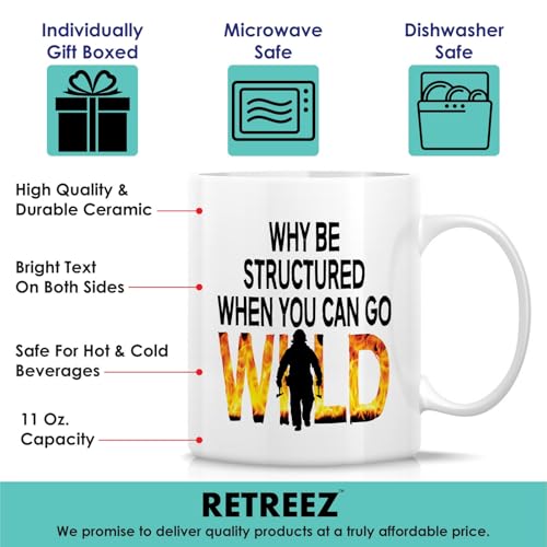 Funny Wildland Firefighter Forest Fireman Gift | Ceramic Coffee Mug | 11 OZ