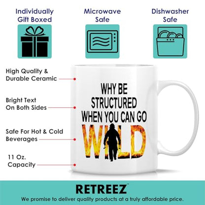 Funny Wildland Firefighter Forest Fireman Gift | Ceramic Coffee Mug | 11 OZ